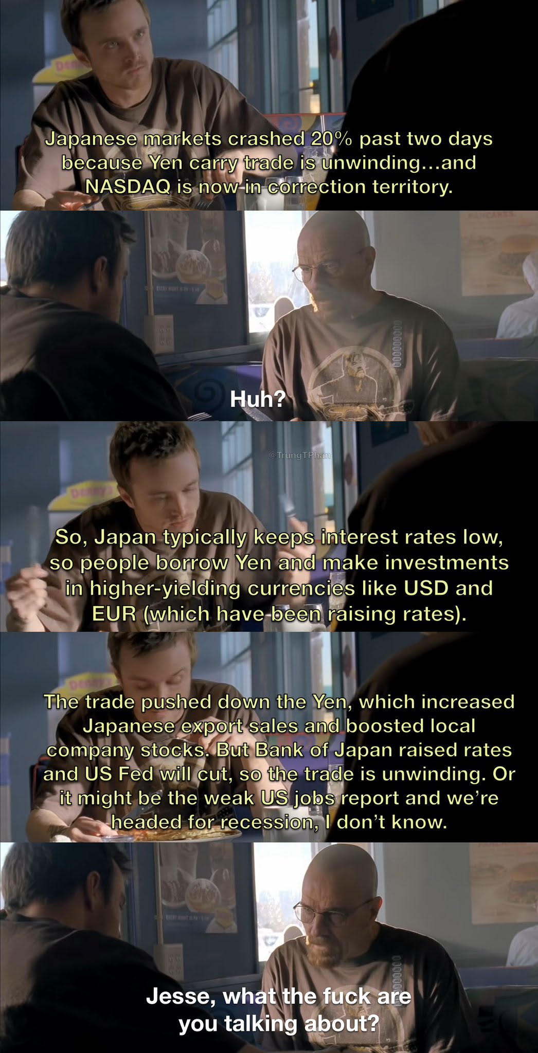 Breaking Bad's Jessie explains the Yen Carry Trade